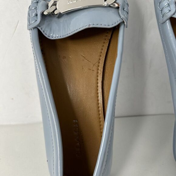 Light Blue‎ Coach Loafer 7B Paton Leather EUC - Picture 7 of 9